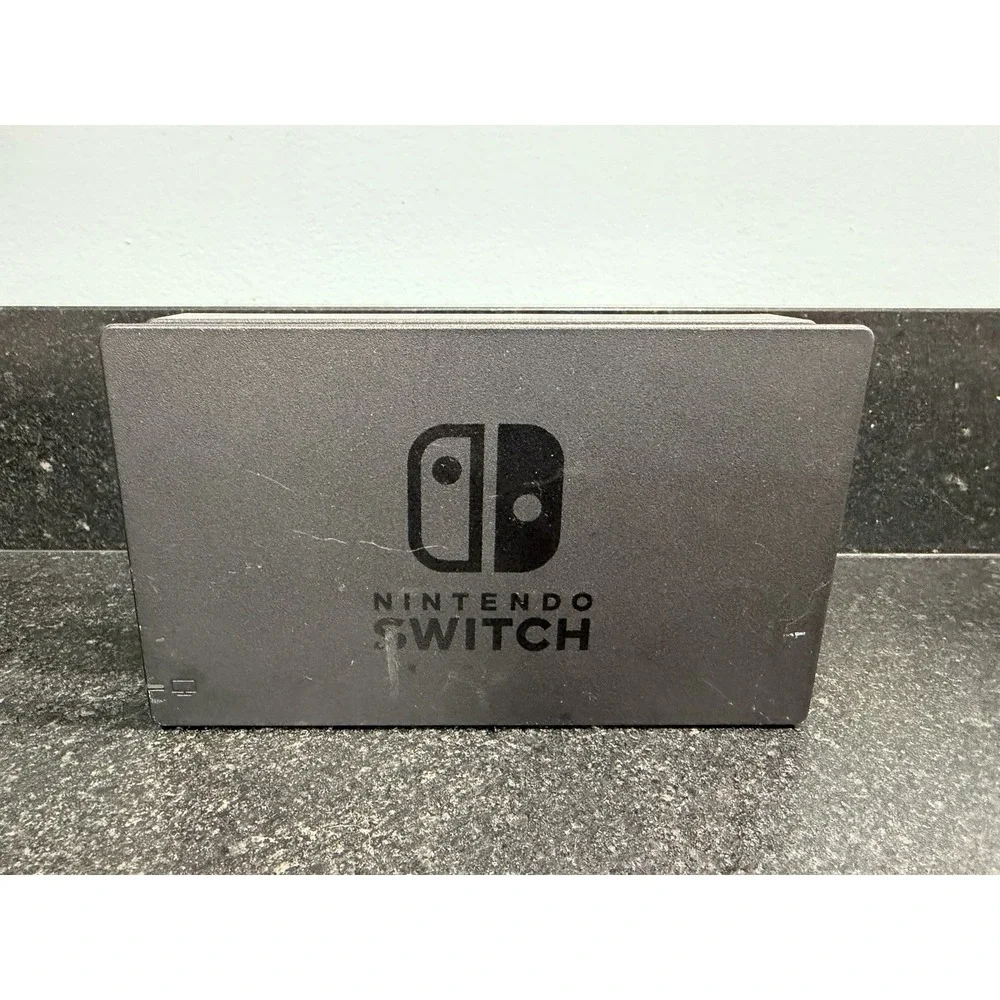 OEM Nintendo Switch Dock Bundle HDMI Cable Joy-Con Grip Strap Black Tested